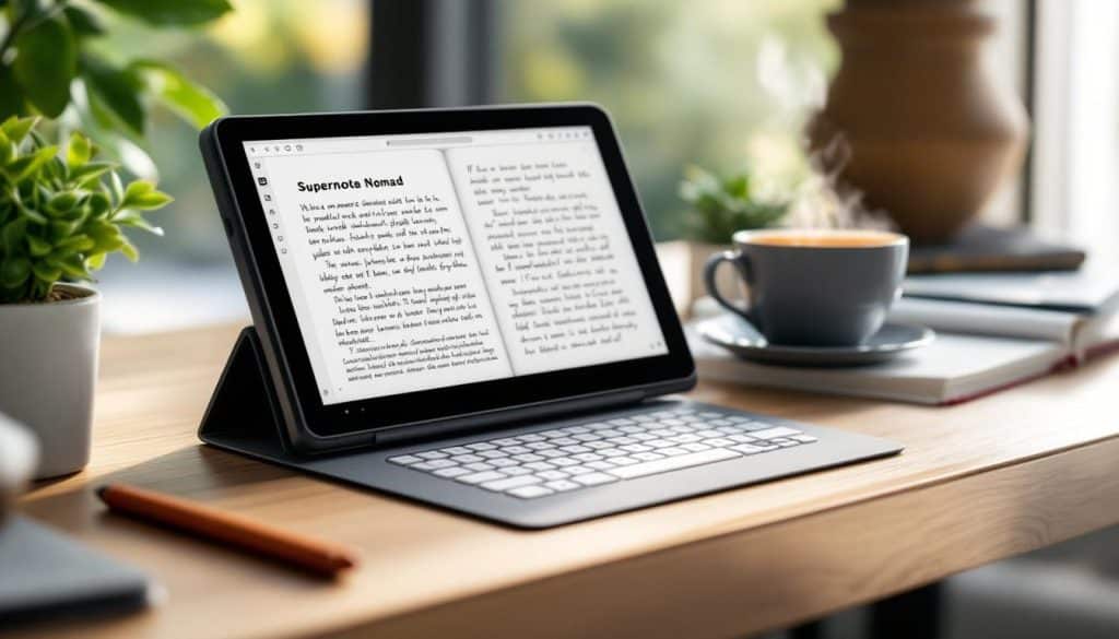 découvrez le supernote nomad, le carnet numérique parfait pour écrire et lire en toute sérénité, sans aucune distraction.