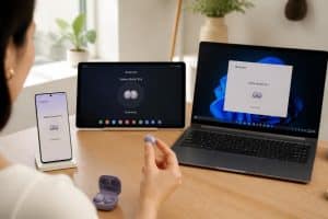 découvrez comment connecter facilement vos galaxy buds à tous vos appareils avec notre guide simple et rapide, pour une expérience audio sans interruption.